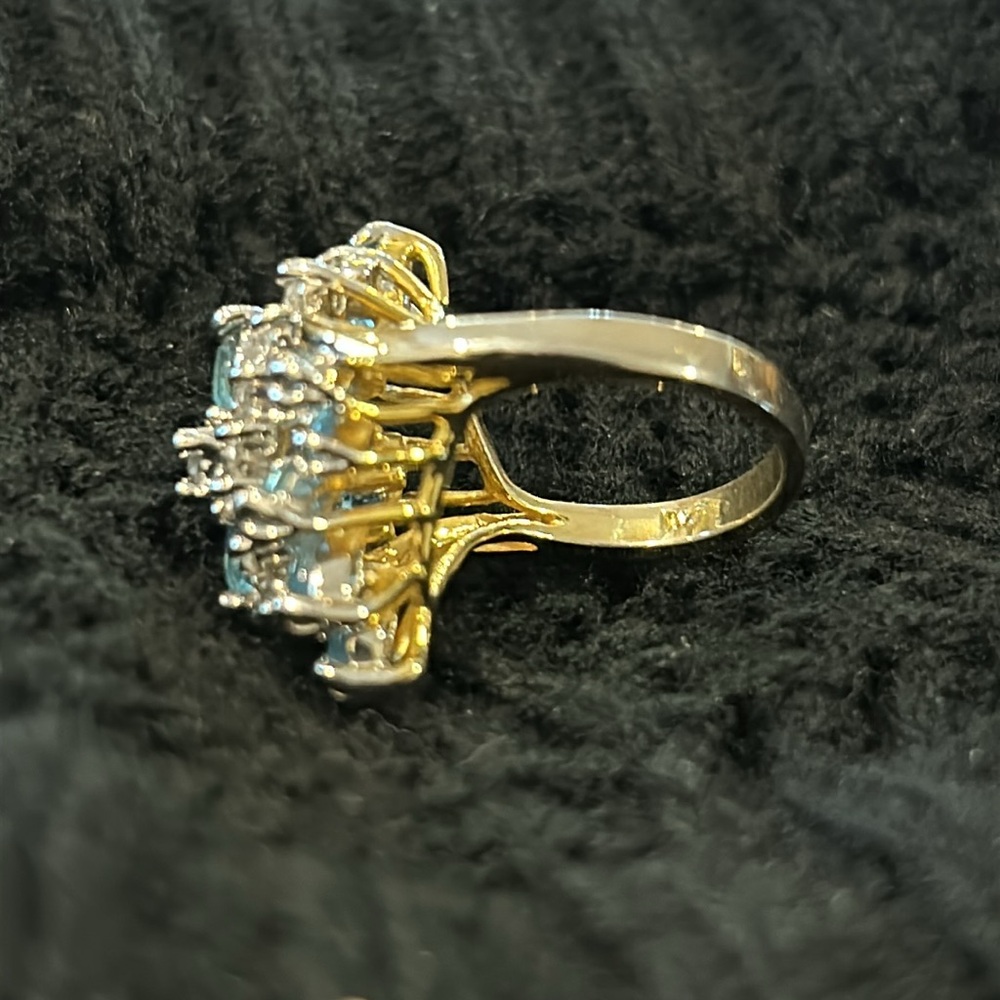 Blue Ring.  6 1/2 - Picture 11 of 17